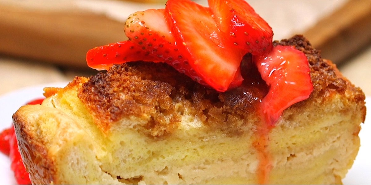 Cream Cheese Filled French Toast Loaf is a Perfect Yummy Treat