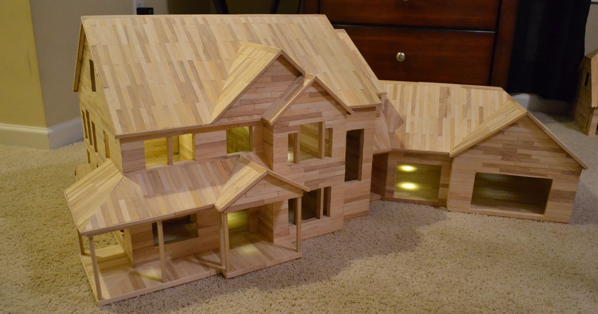 This Mansion Made of Popsicle Sticks Is Nicer Than My House