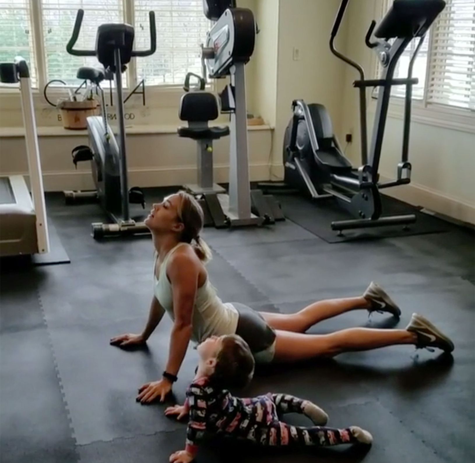 Carrie Underwood's Adorable Workout Partner Takes The Internet By Stor...