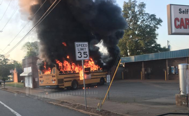 Burning Bus