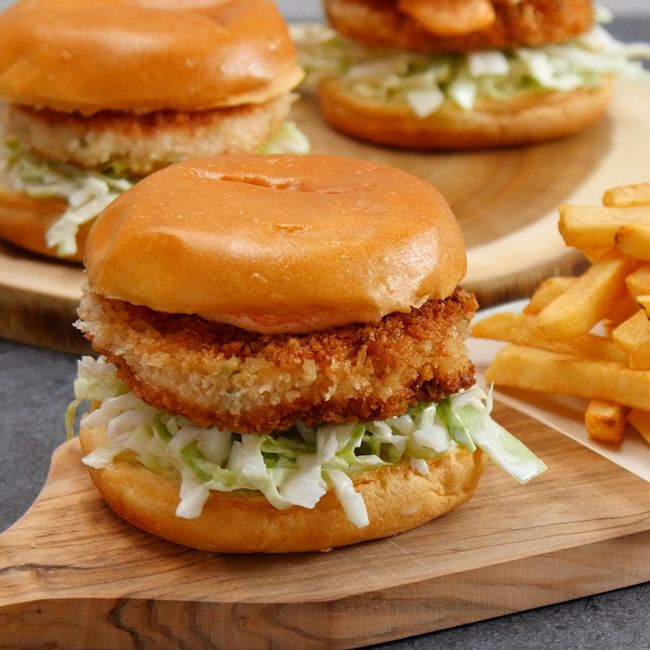 Crispy Shrimp Burger Recipe - Shared.com