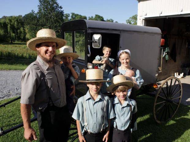An Amish family