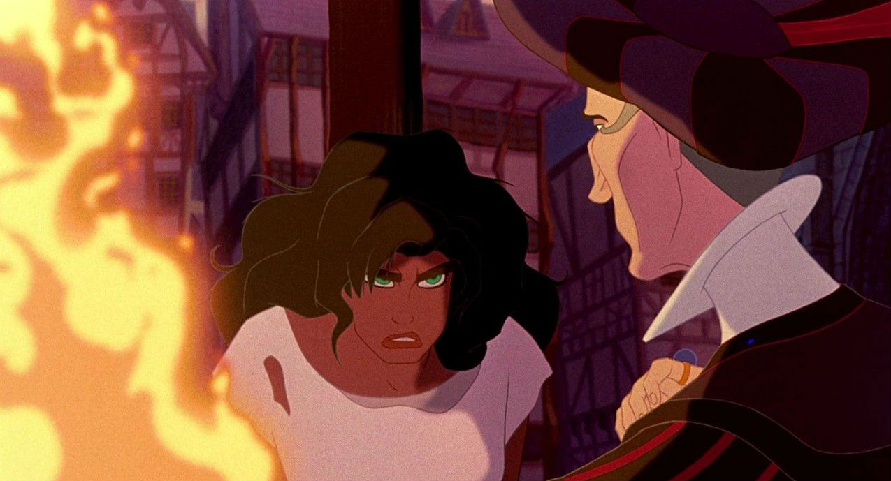 Esmeralda and Judge Claude Frollo