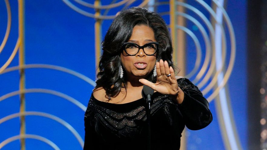 Oprah at the Golden Globes