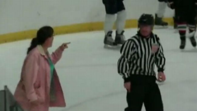 Hockey mom referee