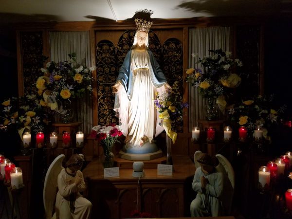 the Virgin Mary at the Shrine of Our Lady of Good Help.