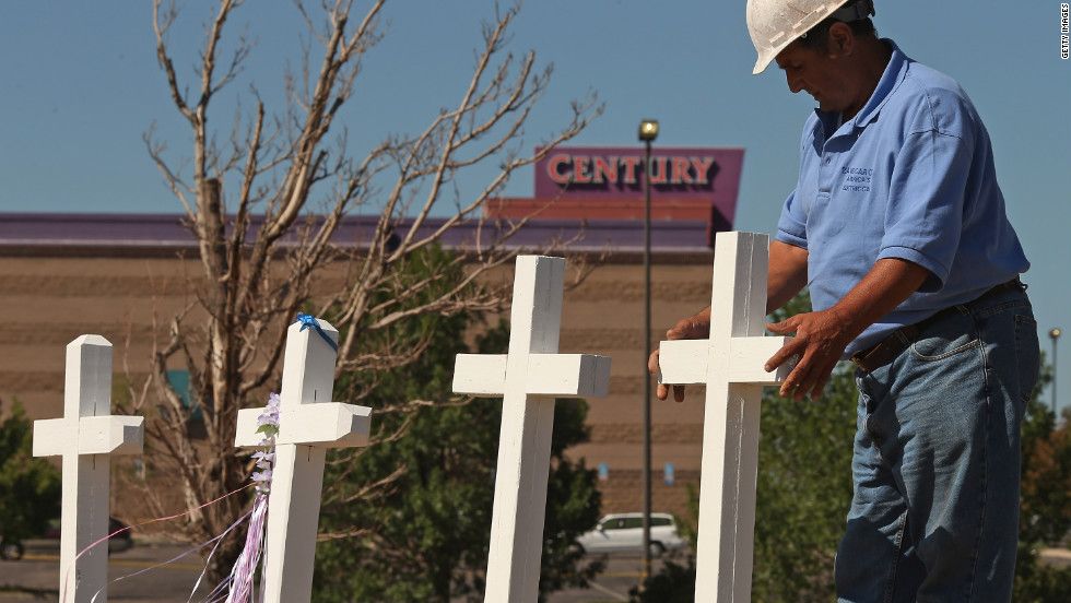 Greg Zarin installing a cross