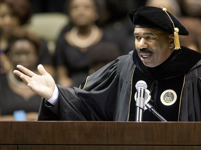 Steve Harvey delivers the commencement speech at ASU