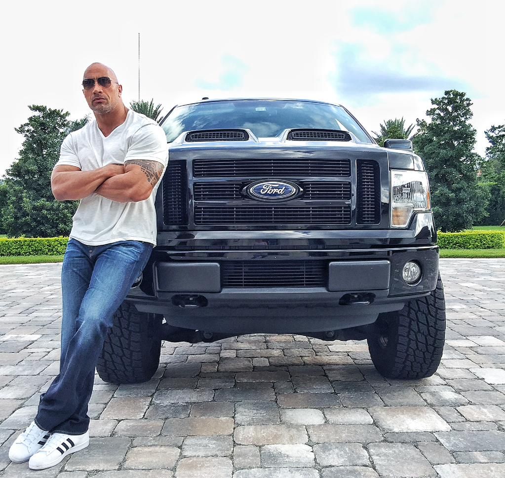 The Rock and his truck