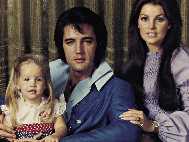 Elvis, Priscilla, and Lisa Marie