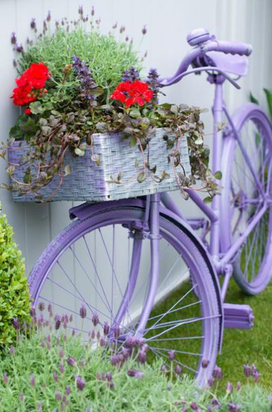 Bike planter