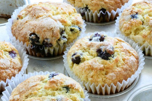 Blueberry muffins.