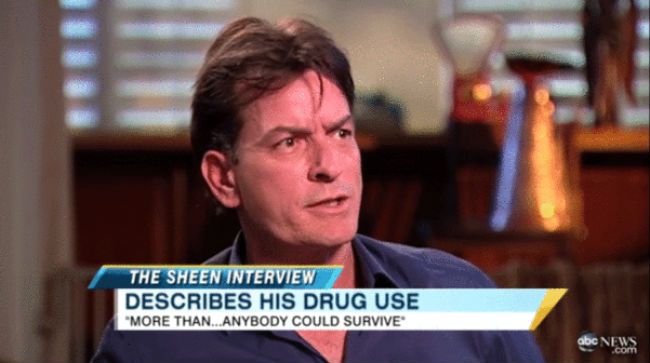 Charlie Sheen interview.