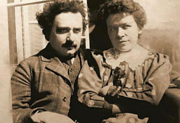 Albert Einstein and Mileva Maric. 