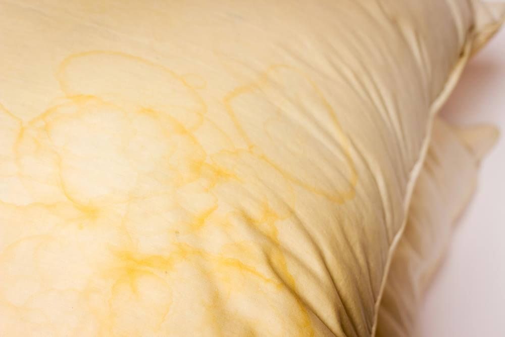 yellowed pillow