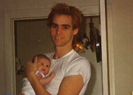 Jim Carrey holding baby Jane