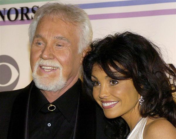 Kenny Rogers and his wife Wanda Miller.