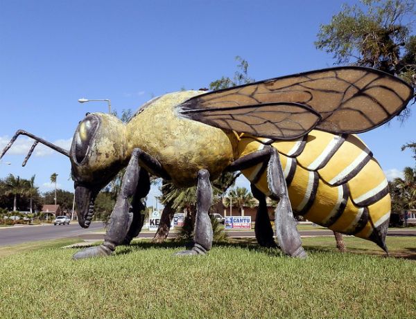 Killer bee statue