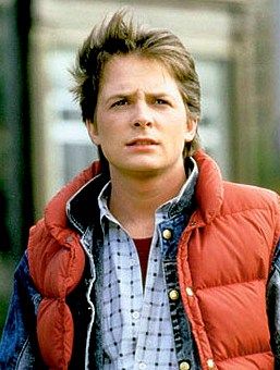 Michael J. Fox in Back to the Future.