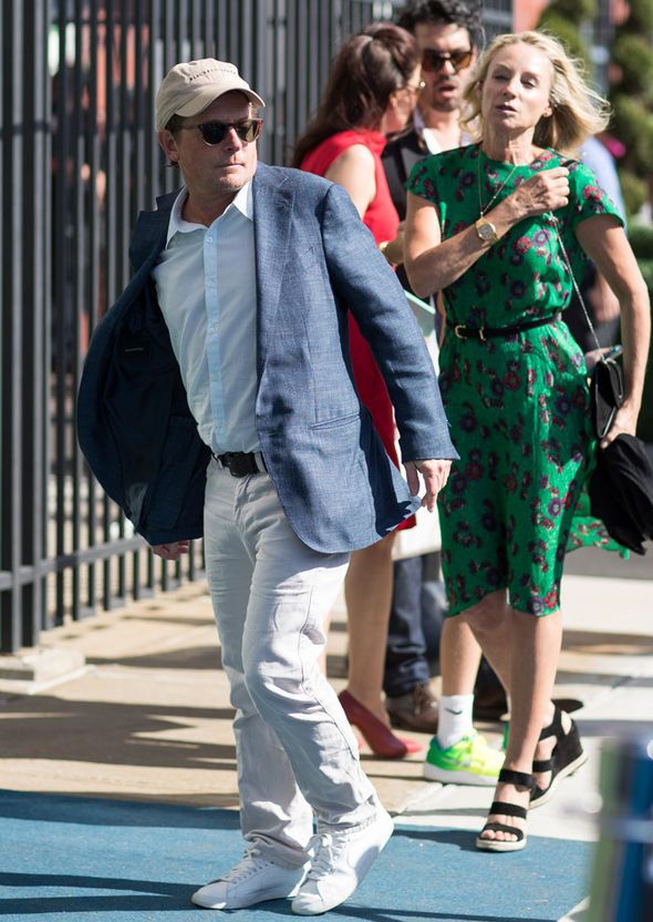 Michael J. Fox at the 2016 U.S Open