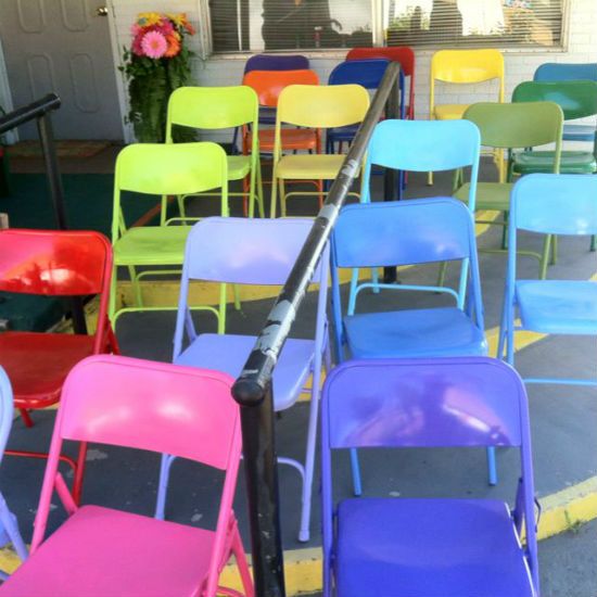 Painted chairs