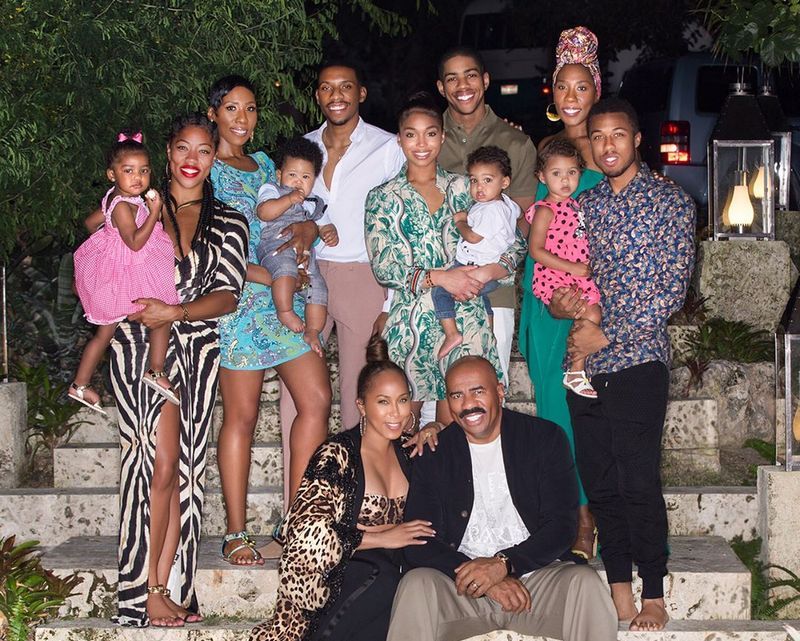 Steve Harvey's family. esther.ng. 