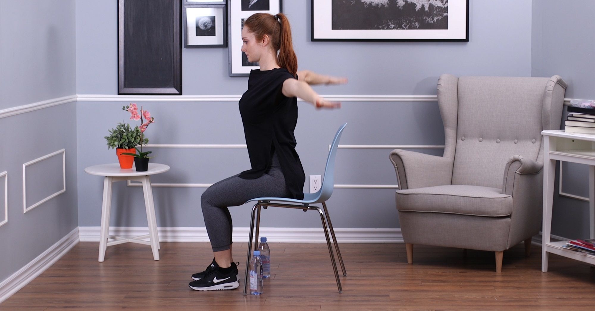 Woman doing arm circles