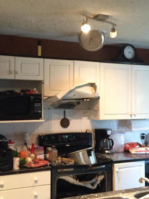 kitchen explosion