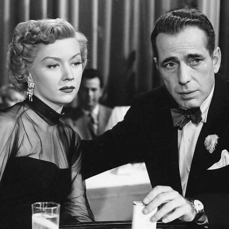 Gloria Grahame and Humphrey Bogart