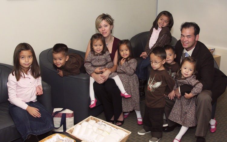 Jon and Kate and their eight children