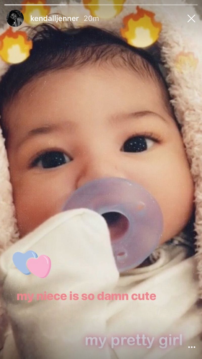 Kendall Jenner posts picture of Stormi