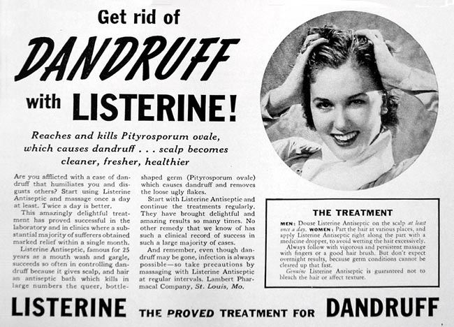 Listerine Dandruff ad