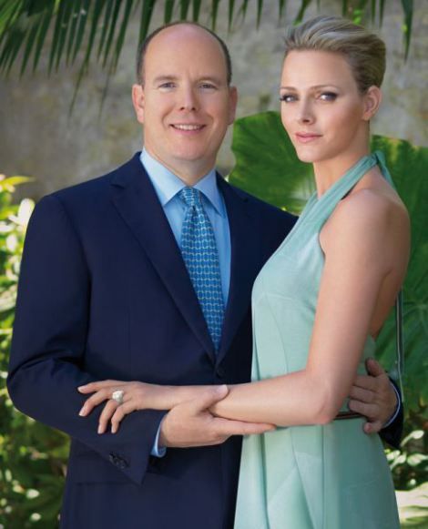 Prince Albert and Charlene engagement photo