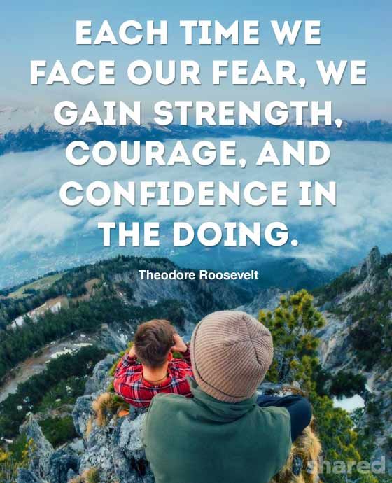 Face Fear Quote Roosevelt