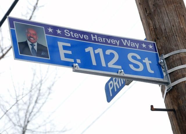Steve Harvey Way in Cleveland 