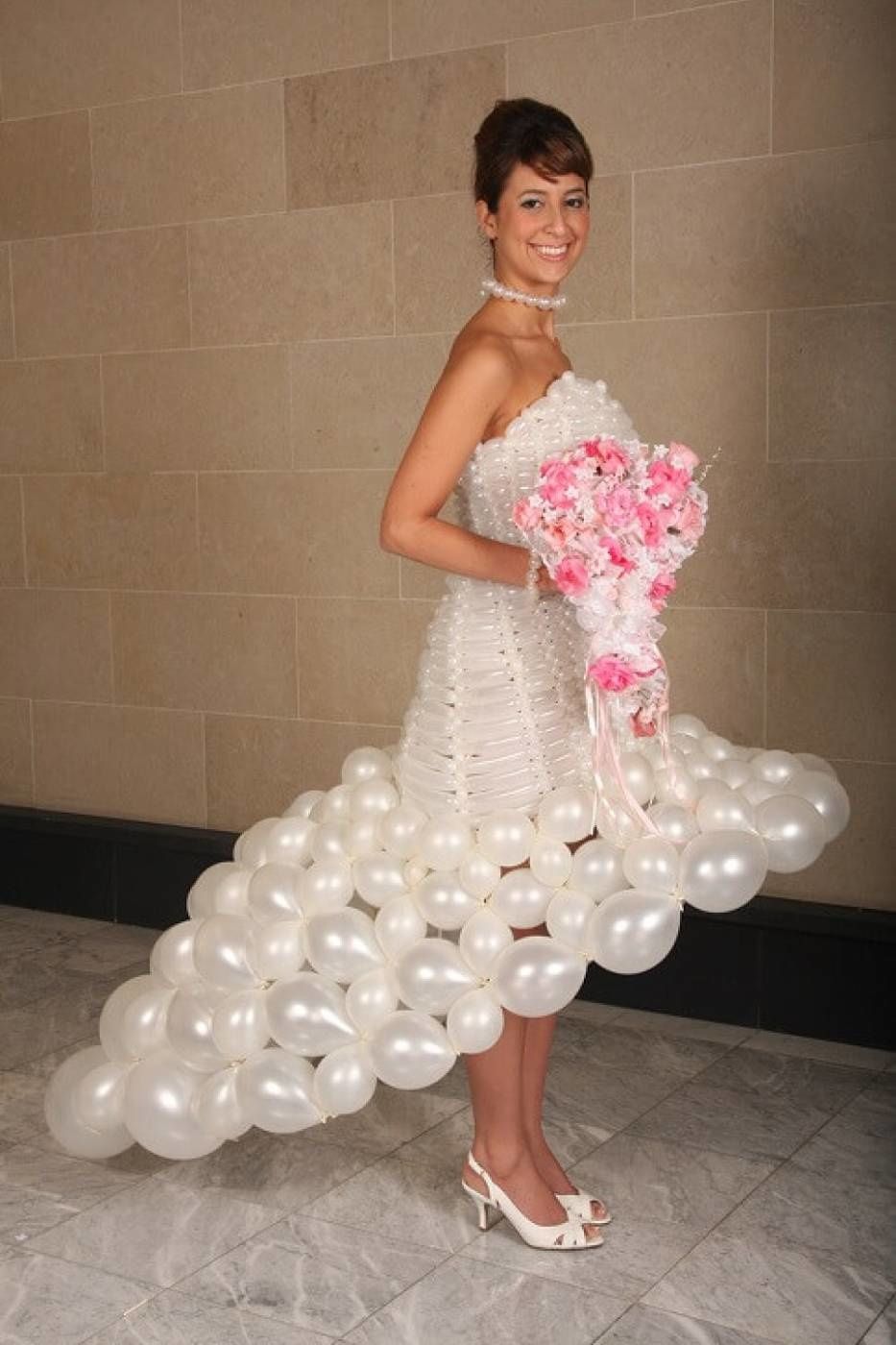 Balloon wedding dress