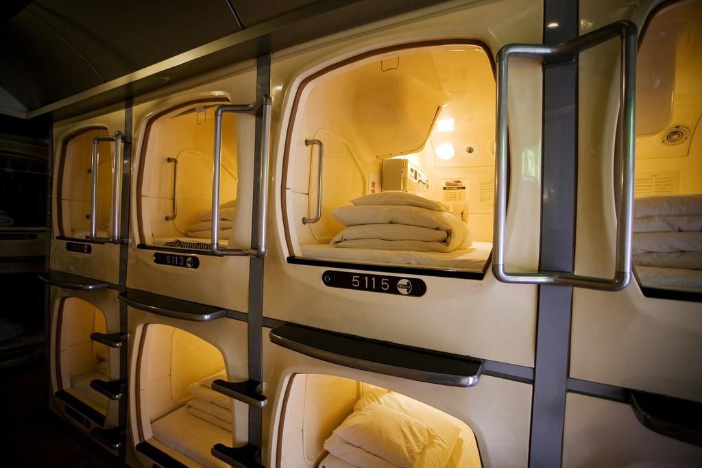 A hotel with tiny pods to sleep in