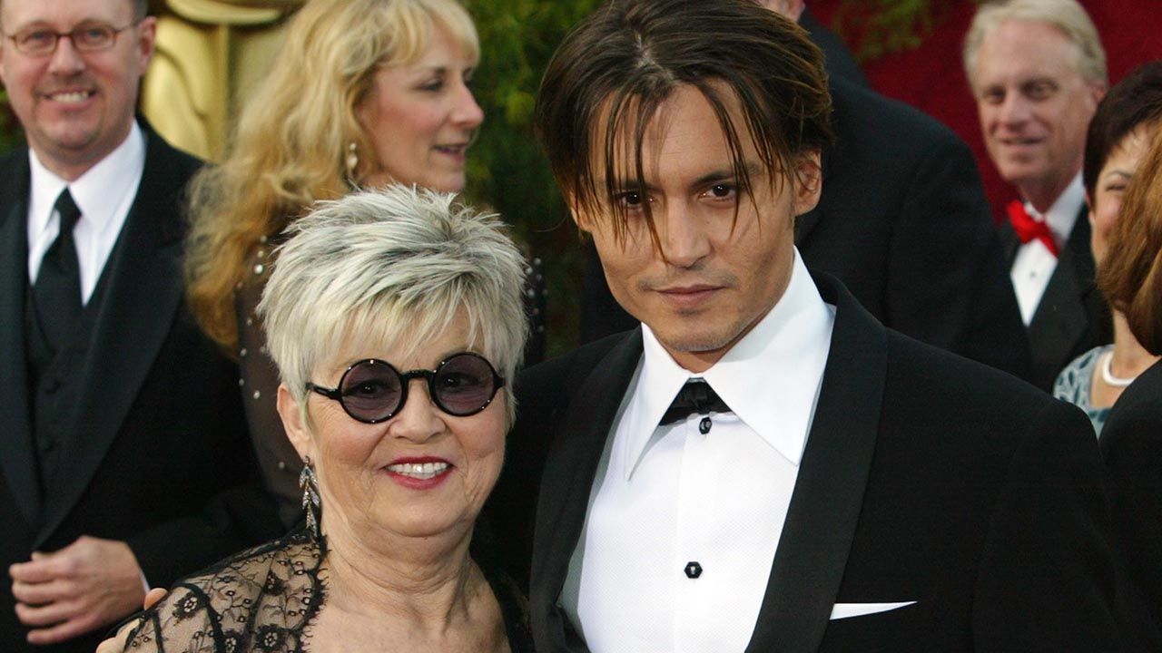 Johnny Depp and his mother Betty Sue