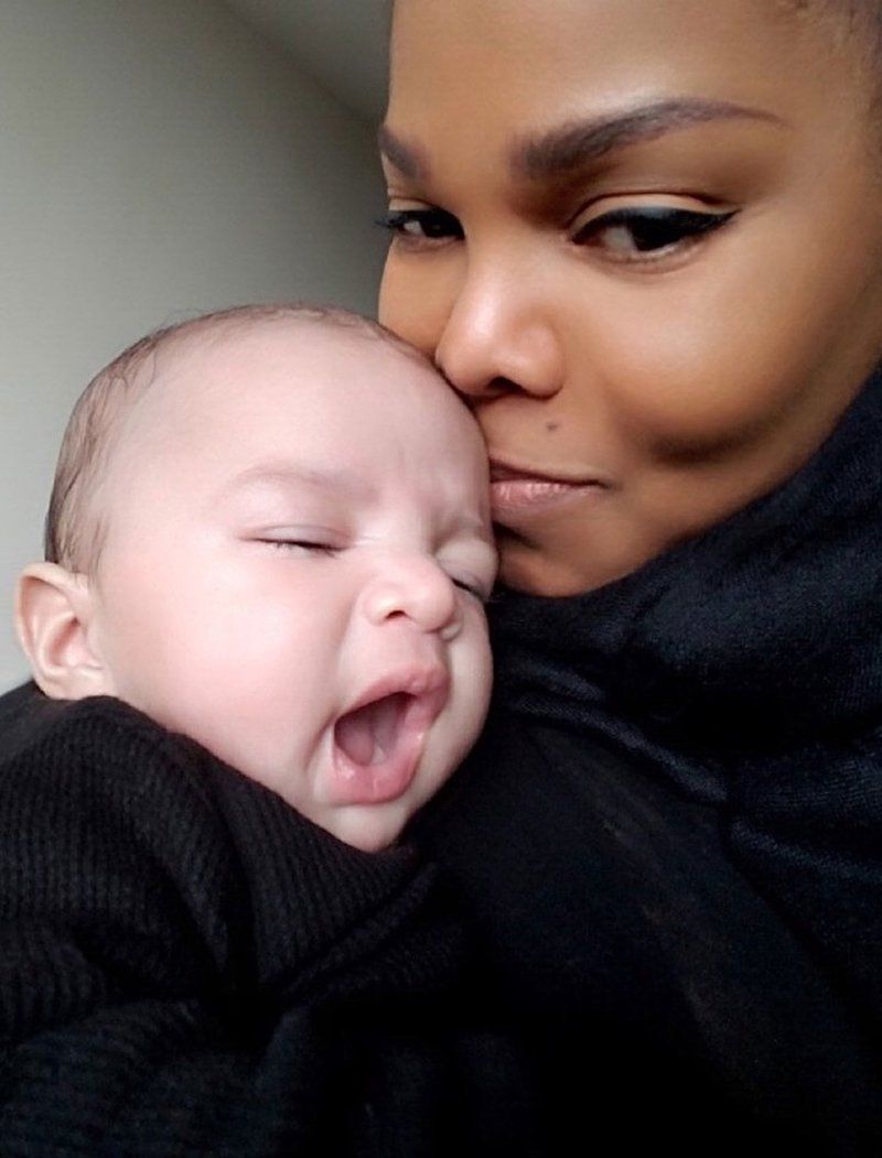 Janet Jackson and her son