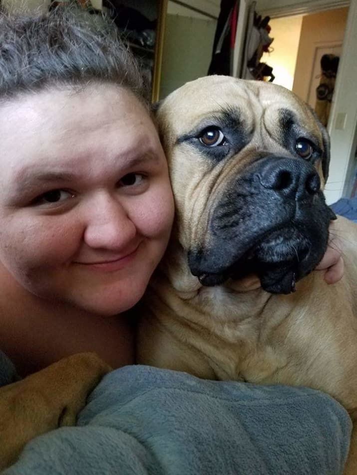 Tessa Connaughton and her service dog