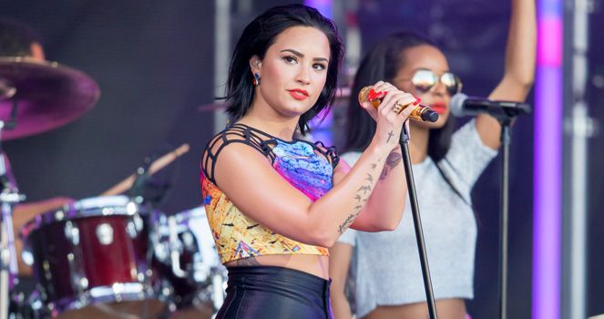 Demi Lovato performing