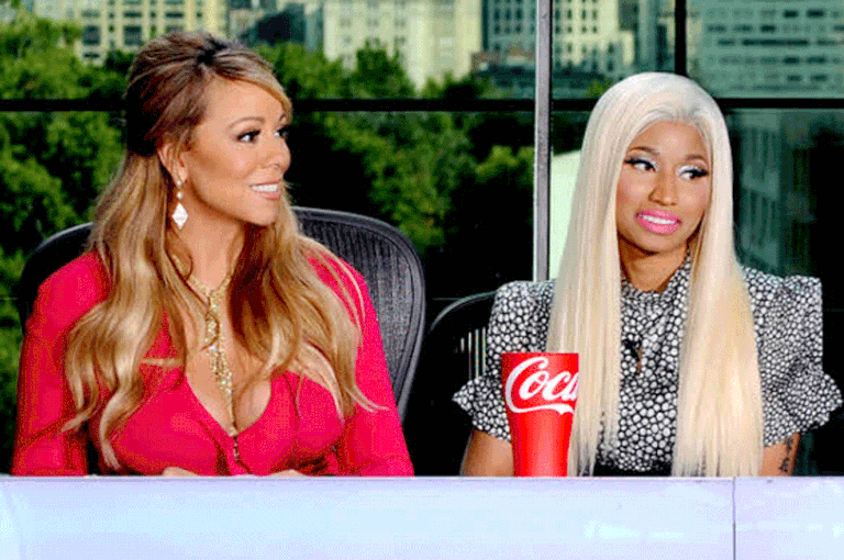 Nicki Minaj and Mariah Carey on the judging panel