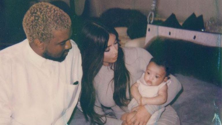 Kanye West, Kim Kardashian and Chicago West
