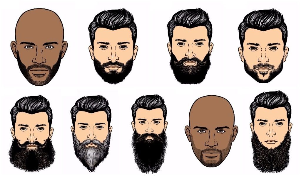 Different types of facial hair