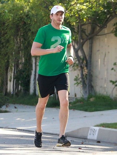 Ashton Kutcher running