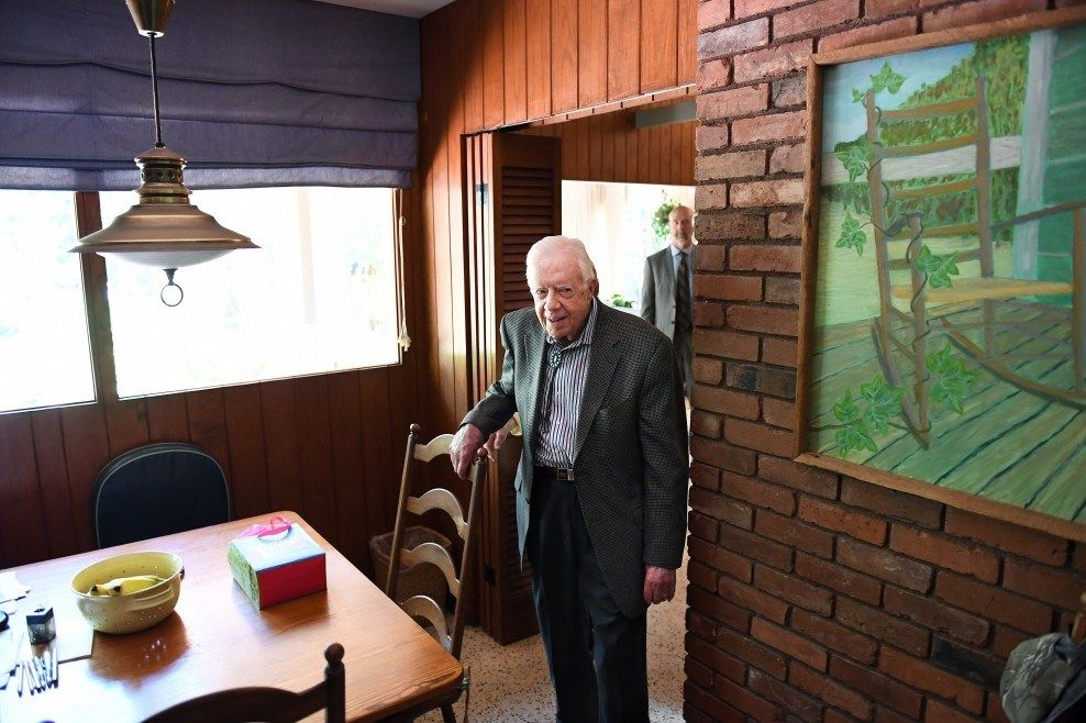 Jimmy Carter at home