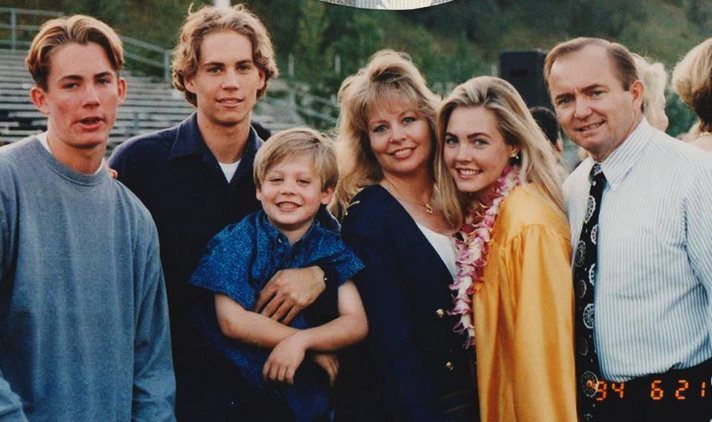 Paul Walker and his family