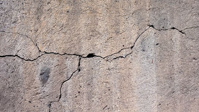 concrete cracked