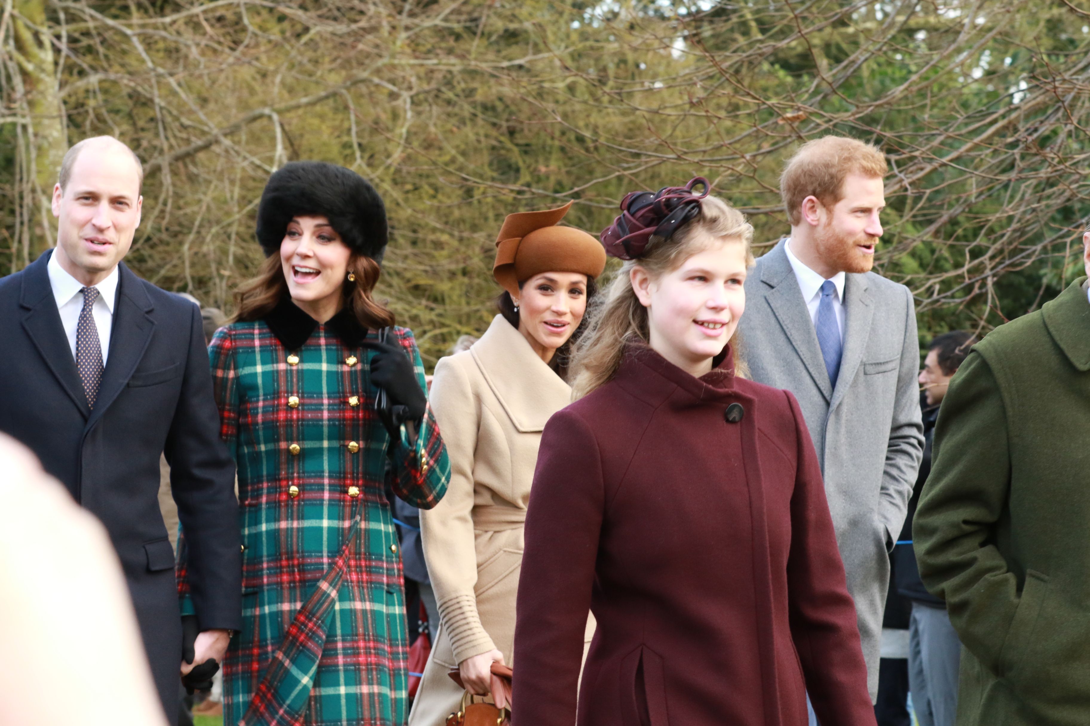 Meghan Markle and the royal family on Christmas day