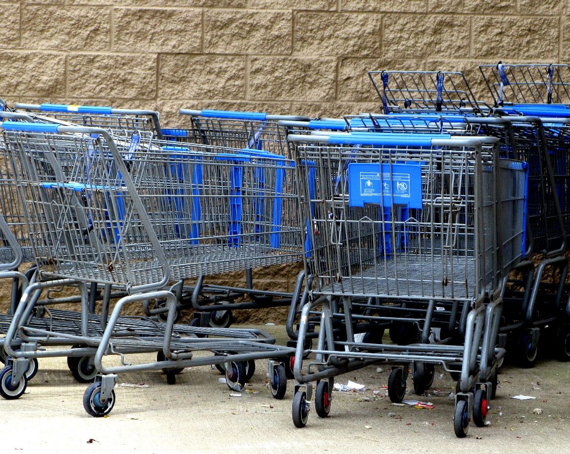 Walmart shopping carts
